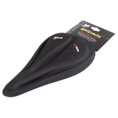 Vélo gel housse de selle anatomique large noir 283 x 172 mm