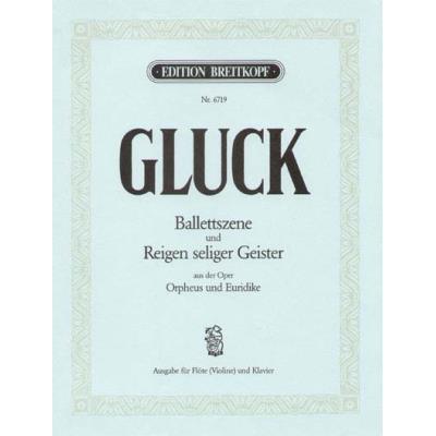 Partitions classique EDITION BREITKOPF GLUCK CHRISTOPH WILLIBALD - BALLETTSZENE AUS ORPHEUS - FLUTE, PIANO Flûte traversière
