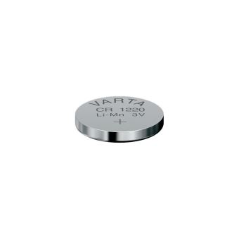 Pile Bouton VARTA CR1220 Lithium 3V - Lot De 1, Pour Clés Voiture, Télécommandes, Balances