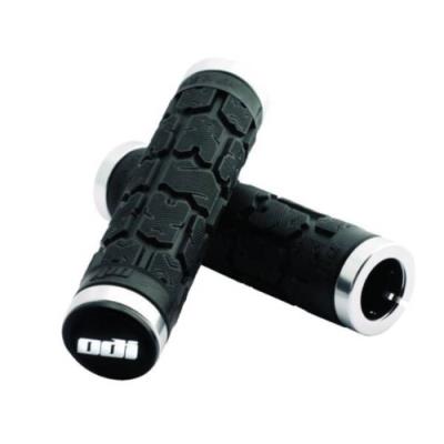 Odi rouge poignées longues 130 mm noir argent