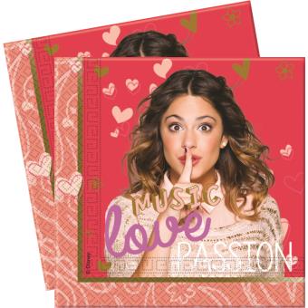 20 Serviettes Violetta passion™ - 1