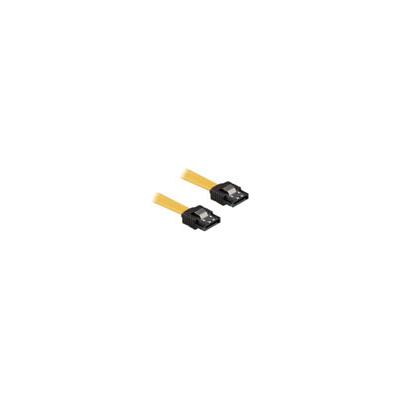 DELOCK Cable -  - SATA 3.0 SATA -> SATA St/St 0,10m Clip Jaune