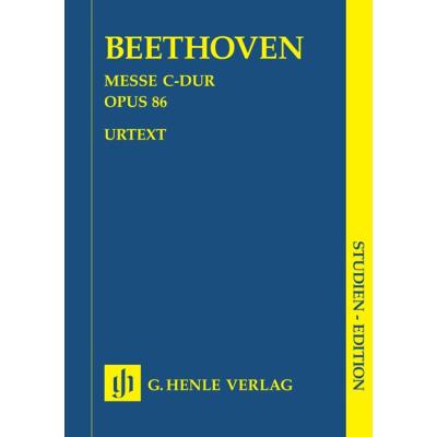 Partitions classique HENLE VERLAG BEETHOVEN L.V. - MISSA C MAJOR OP. 86 Choeur et ensemble vocal