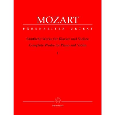 Partitions classique BARENREITER MOZART W.A. - OEUVRES COMPLETES VOL.1 - VIOLON, PIANO Violon