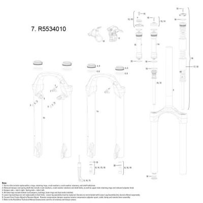 Rock shox r5534010 pièce de montage de suspension