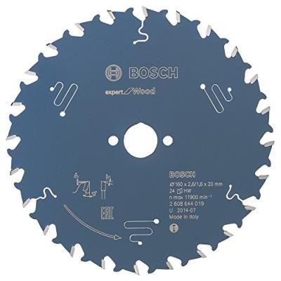 Bosch 2608644019 Lame De Scie Circulaire Expert For Wood 160 X 20 X 2,6 Mm 24