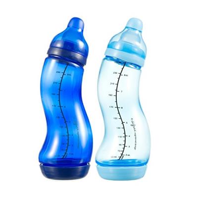 Difrax pack double biberon natural forme s bleu/aqua 250 ml
