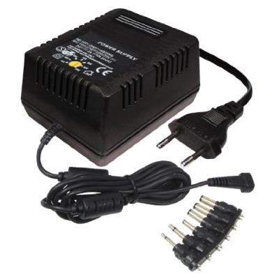 Transmedia NTT8UL Chargeur avec têtes interchangeables (2500-4000 mA stabilisé mâle interrupteur rotatif)
