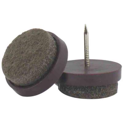 PVM - Patin feutre marron à clouer Ø 22 mm - Lot de 4