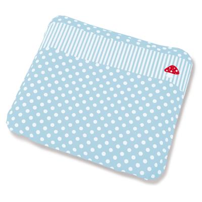 Pinolino - Housse 100% coton – bleu avec champignon