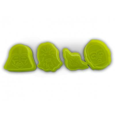 4 emporte-pièces biscuit en forme des personnages cultes de star wars deco maison ustensile cuisine