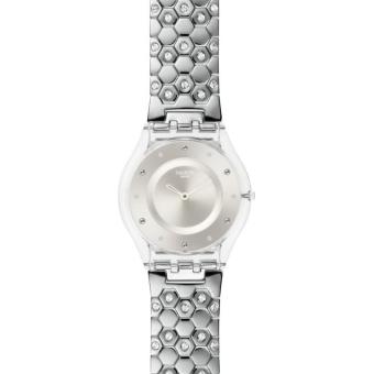 Montre Femme Swatch Pamina Sfk386g Mailles Hexagonales En Acier Montre Femme Achat Prix Fnac