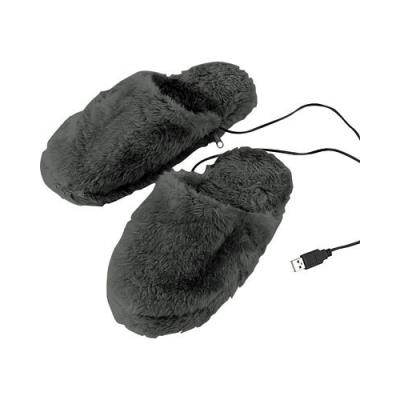 Pantoufles chauffantes USB molletonnées - tailles 40 à 46