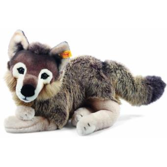 peluche loup gris