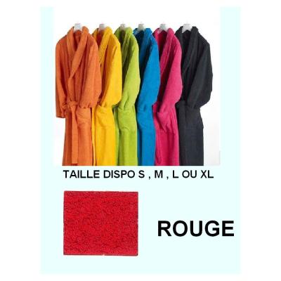 Peignoirs adulte 100% coton 350 gr rouge