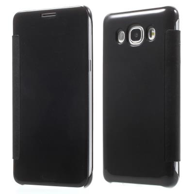 Etui en PU mirroir Surface pour Samsung Galaxy J5 (2016) - Noir