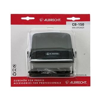 Mini Haut-parleur ALBRECHT Cb150 - Noir - Compact Et Puissant Pour Radio CB