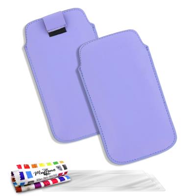 Etui ORIGINAL Violet , Le Sweep,  de MUZZANO pour HTC ONE X+ + 3 Films de Protection Ecran UltraClear Pour HTC ONE X+