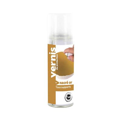Vernis nacré doré spray 125 ml - megacrea