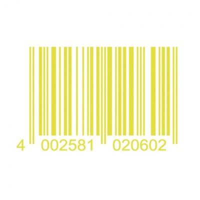 autocollant Code 37 x 24 cm jaune néon