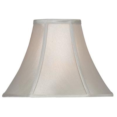 Oaks Lighting Abat-Jour Empire Imitation Soie Gris Clair 20,3 Cm