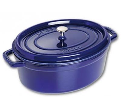 Staub - Cocotte ovale bleu intense 29 cm 4.3 L