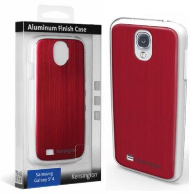 Kensington Aluminum Finish Case - Beschermhoes voor mobiele telefoon - aluminium - rood - voor Samsung Galaxy S4