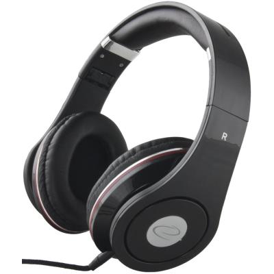 Esperanza audio casque stéréo pliantes avec contrôle de volume eh141k 5m noir eh141k - 5