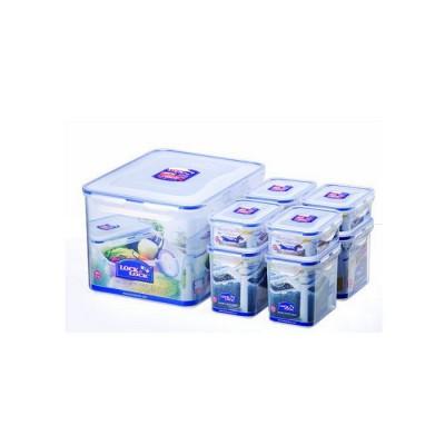 Lock&Lock - Boîtes hermétiques rectangulaires fraîcheur Lock&Lock - Les emboitables : Set de 8 boîtes