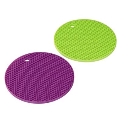 Xavax DESSOUS PLAT SILICONE VERT/VIOL 2P