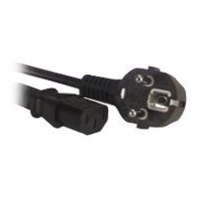 MicroConnect - Câble d'alimentation - IEC 60320 - 1.8 m - connecteur à 90° - noir