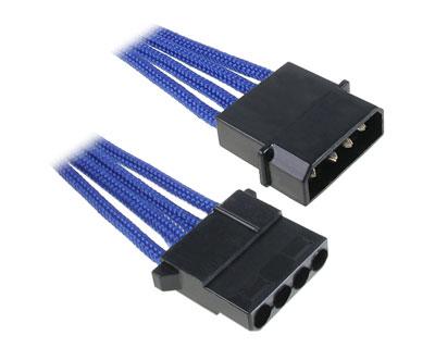 BitFenix - Extension d'Alimentation Molex - 1F(4p)/1M(4p) - 45cm - Gaine Bleue