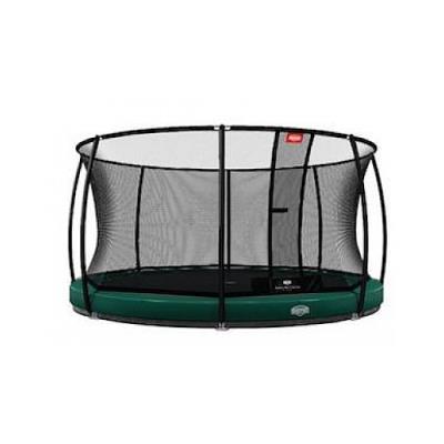 Trampoline BERG Elite+ InGround Green 380 + Safety Net T-series 380