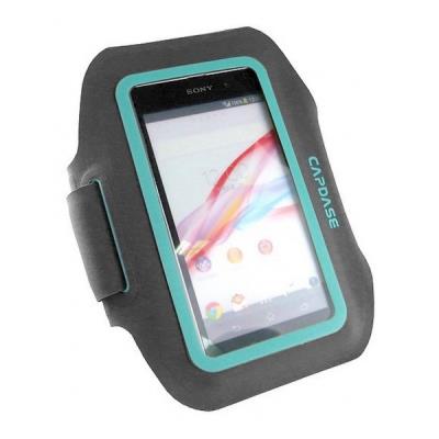 Brassard Capdase 145A Gris et Bleu pour Wiko Peax, Galaxy S4 / HTC One