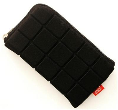 Etui Pochette Horizontal en Tissu Matellassé - Couleur Noir pour le Nokia 5210