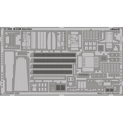 MAQUETTE B 25H INTERIOR SA HASEGAWA/72 EDUARD 73328