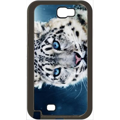 Coque samsung note 2 tigre blanc yeux bleus