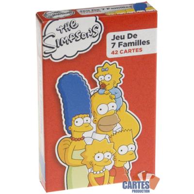 Jeu De 42 Cartes : 7 Familles "The Simpsons"