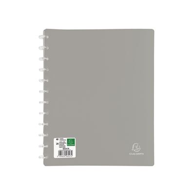 Exacompta - Protège-documents Polypropylène - 40 Vues détachables - Gris