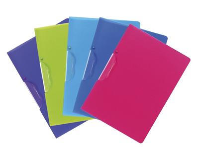 Chemise Exacompta Clip Design Couleurs assorties Clip Blanc