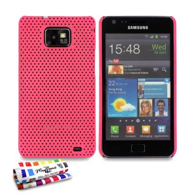 Coque ORIGINALE Ultra Fine Rose bonbon , Alvéolia,  de MUZZANO pour SAMSUNG GALAXY S2
