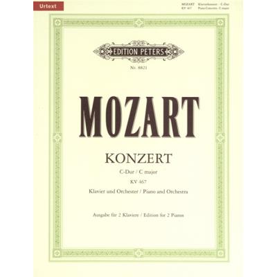 Partitions classique EDITION PETERS MOZART WOLFGANG AMADEUS - CONCERTO NO.21 IN C K467 - PIANO 4 HANDS Piano