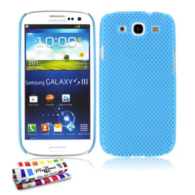 Coque ORIGINALE Ultra Fine Bleu lagon , Alvéolia,  de MUZZANO pour SAMSUNG GALAXY S3