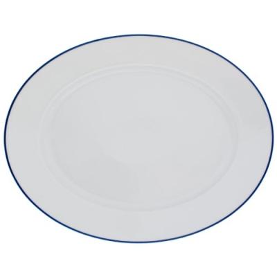 KAHLA - PORCELAINE POUR LES SENS 453306A72045A ARONDA LINIE PLATEAU OVALE BLEU 32 CM