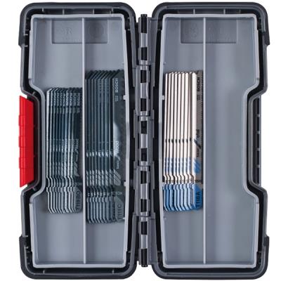 Coffret De Lames Scie Sauteuse Bosch Gst 150 Bce - 30 Pièces Bois Et Métal - 2607010903