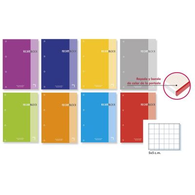 Recambloc 90 gr 80F quadrillage bande couleur