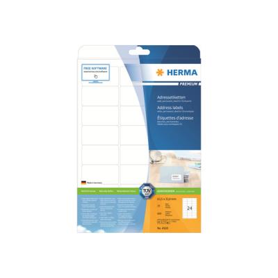HERMA Premium - zelfklevende adresetiketten - 600 etiket(ten)