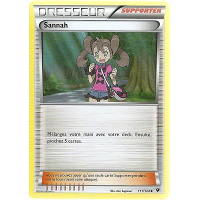 Acheter Carte Pokemon - XY10 - Impact des Destins - Sannah - Dresseur - 111/124 - Peu Commune - VF État correct - 16,00 € Carte Pokemon - XY10 - Impact des Destins - Sannah - Dresseur - 111/124 - Peu Commune - VF État correct - Asmodee reconditionné disponible sur Fnac