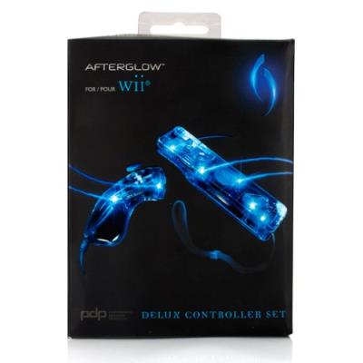Wiimote + Nunchuck Afterglow pour Wii