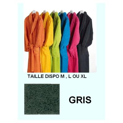 Peignoirs adulte 100% coton 350 gr gris anthracite